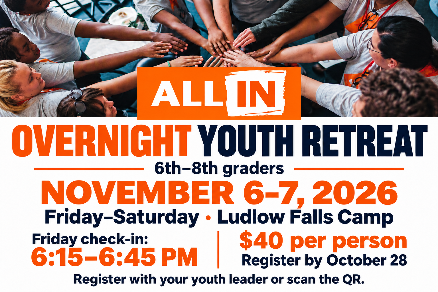 All In Youth Retreat event artwork